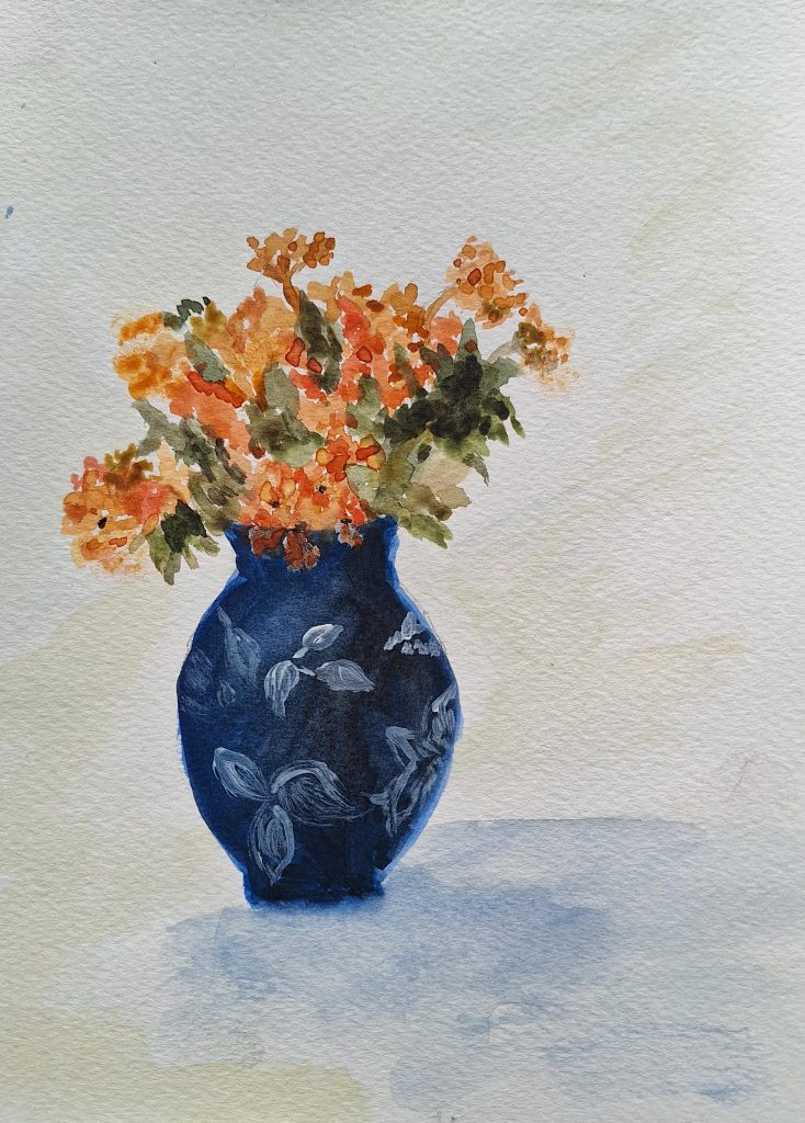 Vase of flowers used by permission