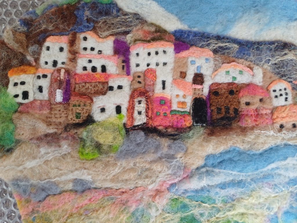 An example of wet felting