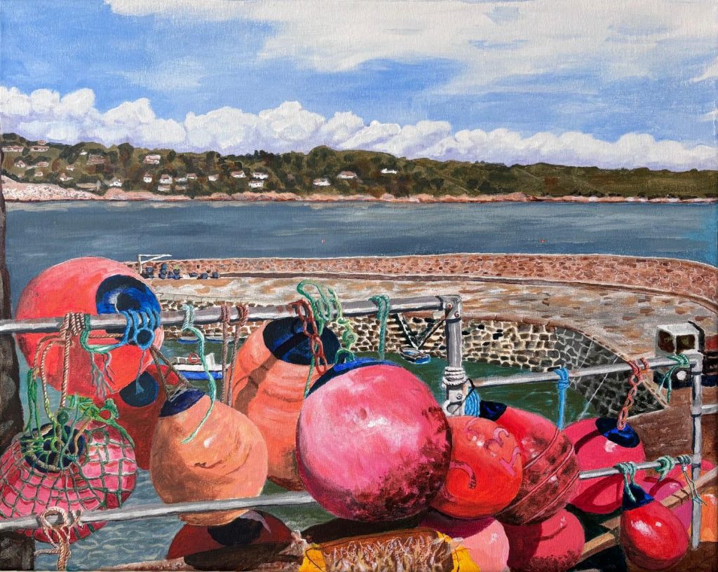 Coverack Harbour, Cornwall by Sue Jeffereys